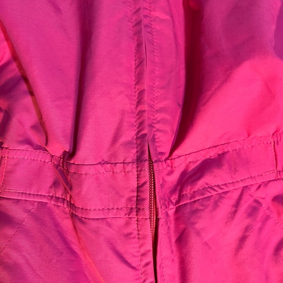 L.L. Bean Ski Snow Pants Bib Girls Youth Size 16 Insulated Pink Reinforced Knees - Picture 9 of 14